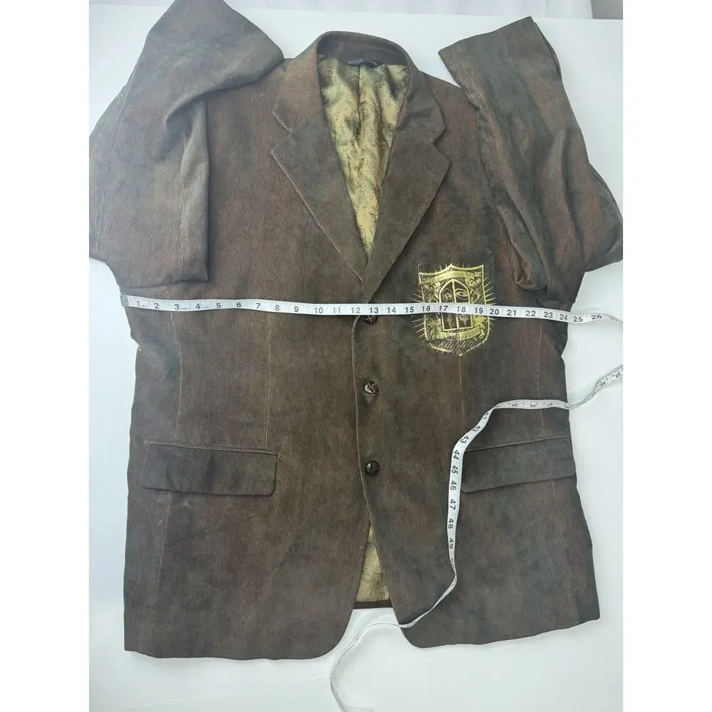Rizzoli Uomo Rome Corduroy Blazer Size 46 Brown Italian Victory Outreach Int'l